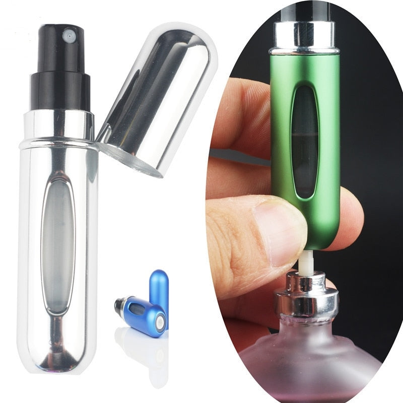 Fashion Mini Refillable Perfume Bottle Canned Air Spray Bottom Pump